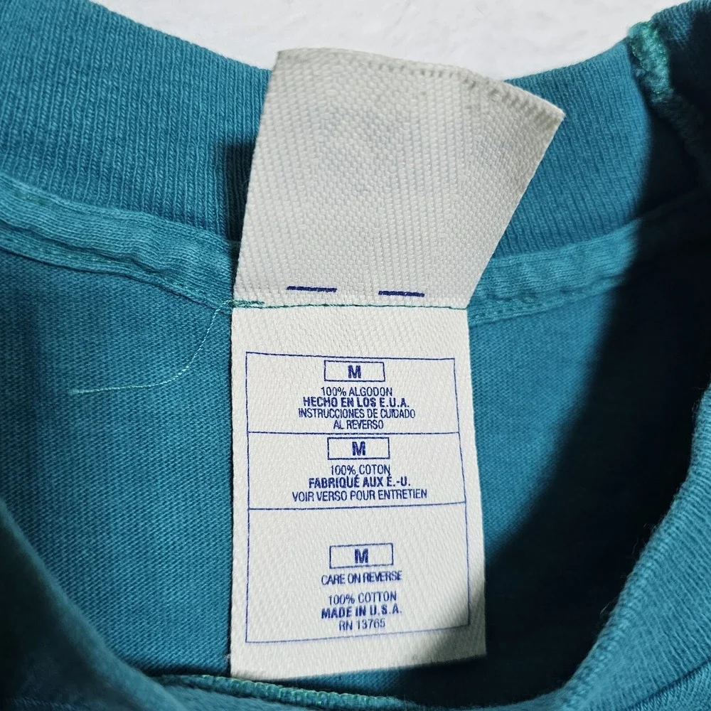 Vtg Miami Dolphins 90's Pro Player T Shirt Mens M NFL Old Logo Single Stitch - Picture 7 of 10